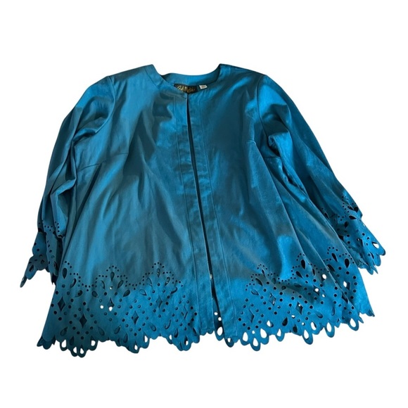 Vintage Turquoise Women's Jacket - Picture 1 of 6